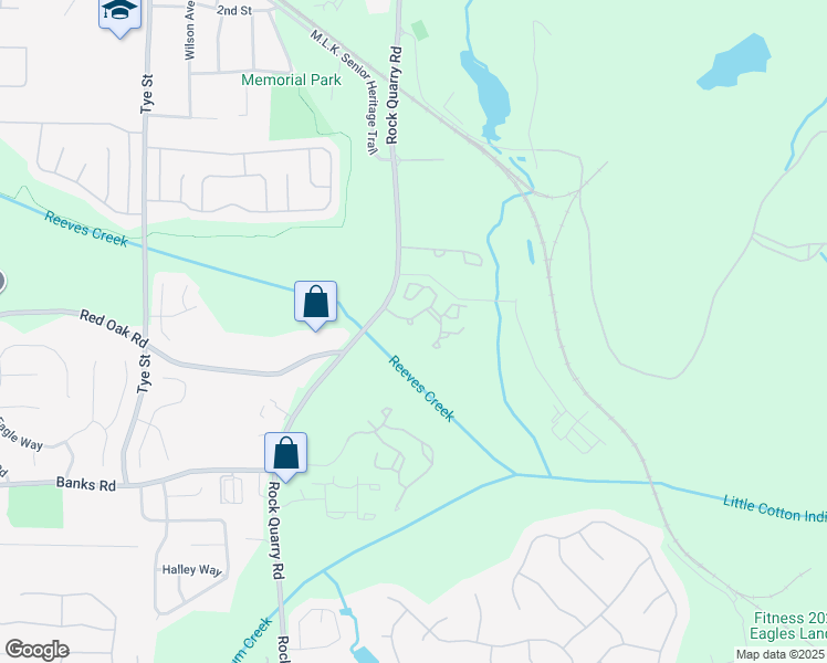 map of restaurants, bars, coffee shops, grocery stores, and more near 700 Rock Quarry Road in Stockbridge
