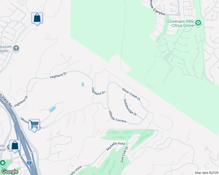 map of restaurants, bars, coffee shops, grocery stores, and more near 29961 Hillside Terrace in San Juan Capistrano
