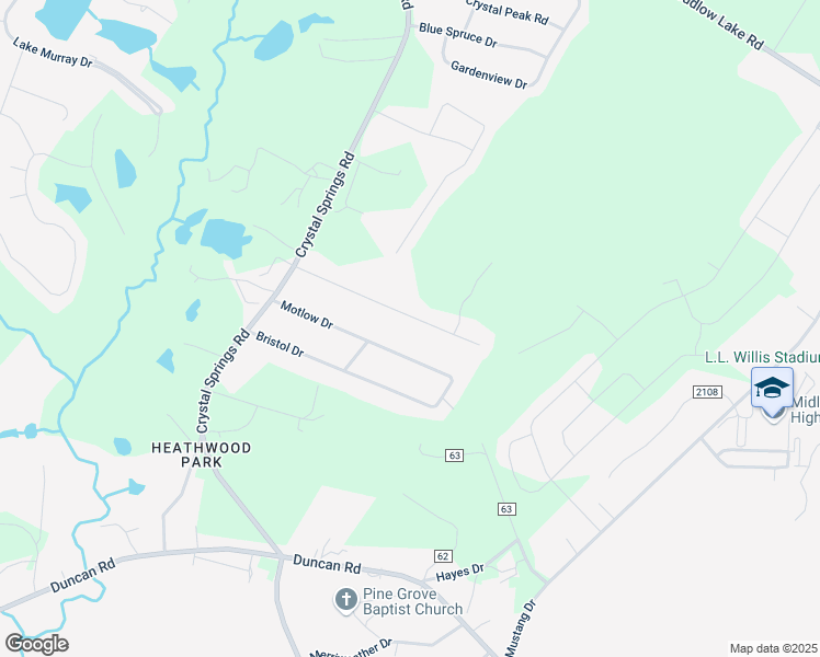map of restaurants, bars, coffee shops, grocery stores, and more near 260 Motlow Drive in Graniteville
