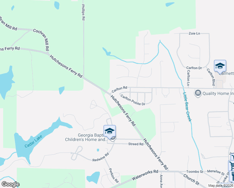 map of restaurants, bars, coffee shops, grocery stores, and more near 9165 Hutchesons Ferry Road in Palmetto