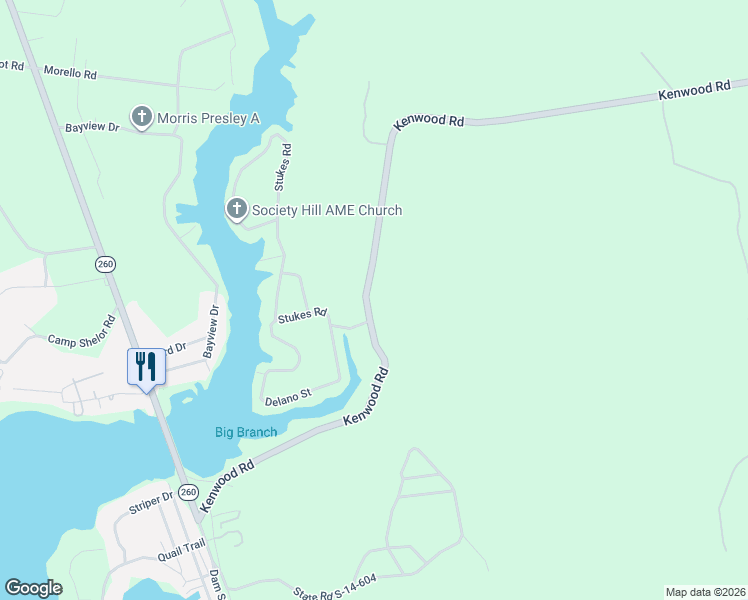 map of restaurants, bars, coffee shops, grocery stores, and more near Kenwood Road in Manning