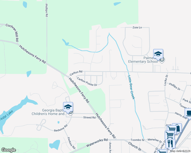 map of restaurants, bars, coffee shops, grocery stores, and more near 903 Carlton Pointe Terrace in Palmetto