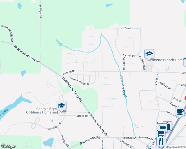map of restaurants, bars, coffee shops, grocery stores, and more near 507 Carlton Pointe Drive in Palmetto