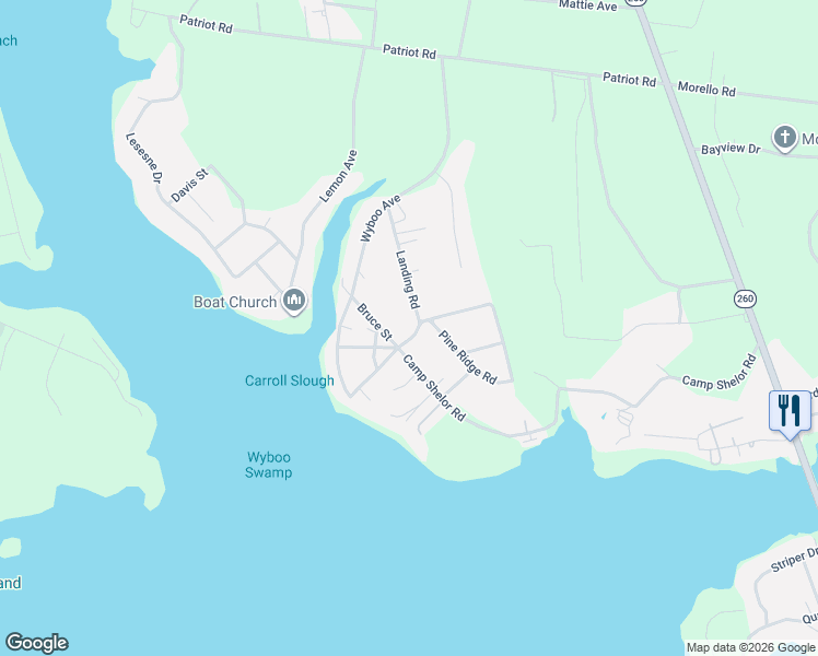 map of restaurants, bars, coffee shops, grocery stores, and more near 1052 Bruce Street in Manning