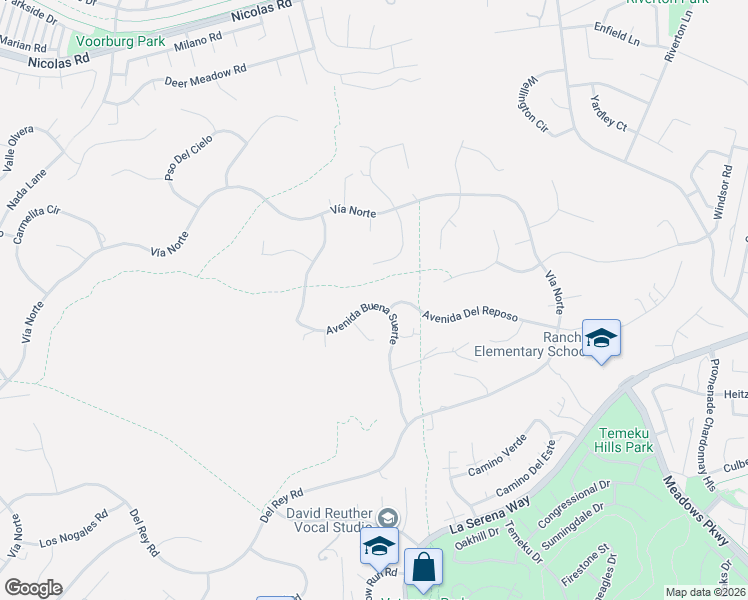 map of restaurants, bars, coffee shops, grocery stores, and more near 30790 Avenida Buena Suerte in Temecula