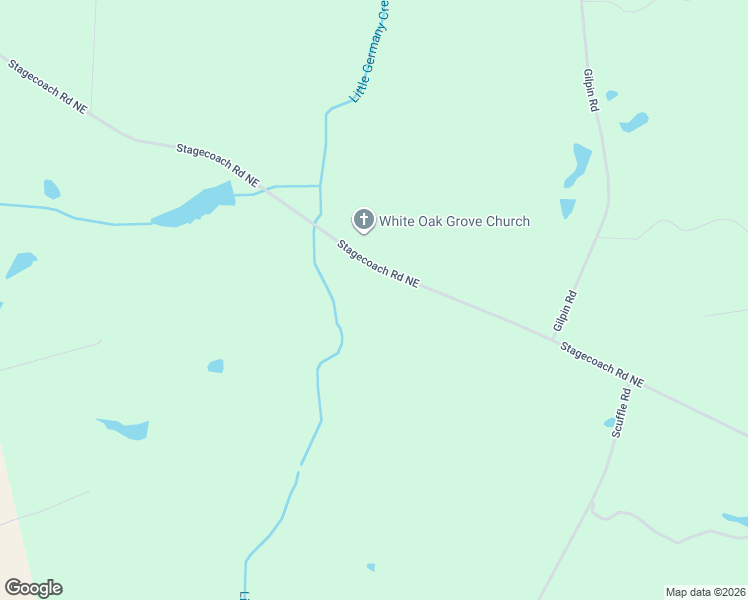 map of restaurants, bars, coffee shops, grocery stores, and more near 1684 Stagecoach Road Northeast in Thomson