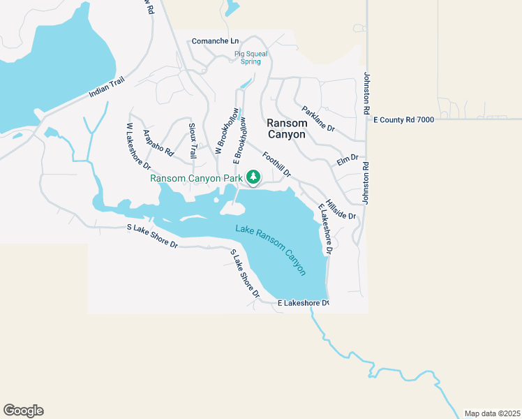 map of restaurants, bars, coffee shops, grocery stores, and more near in Ransom Canyon