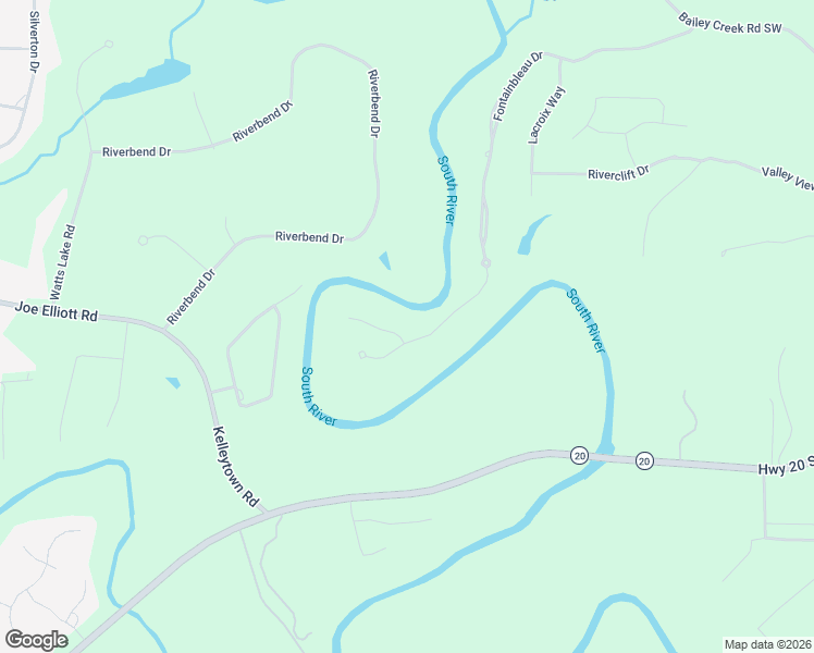 map of restaurants, bars, coffee shops, grocery stores, and more near 2083 Fontainbleau Dr in Conyers