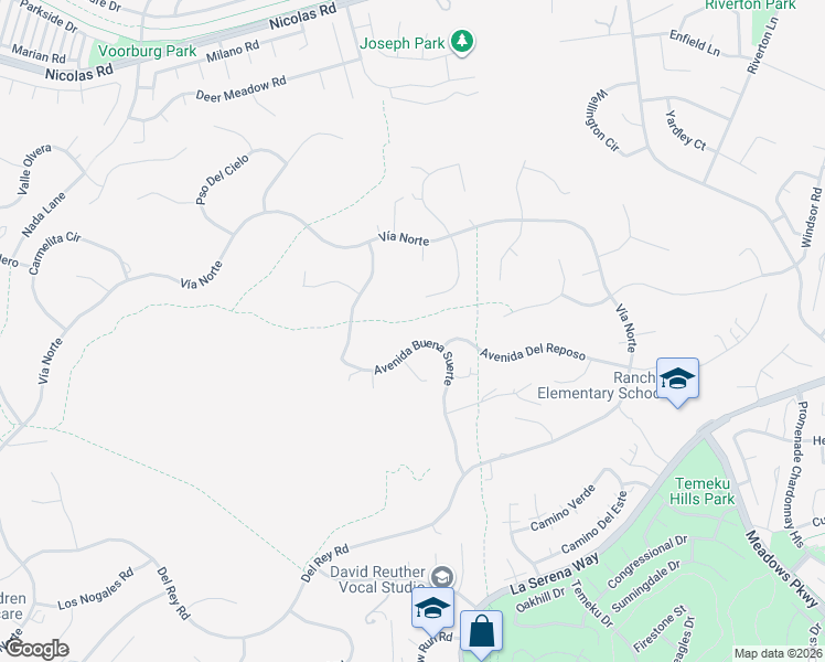 map of restaurants, bars, coffee shops, grocery stores, and more near 30790 Avenida Buena Suerte in Temecula