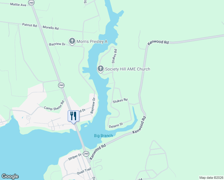 map of restaurants, bars, coffee shops, grocery stores, and more near 1459 Stukes Road in Manning