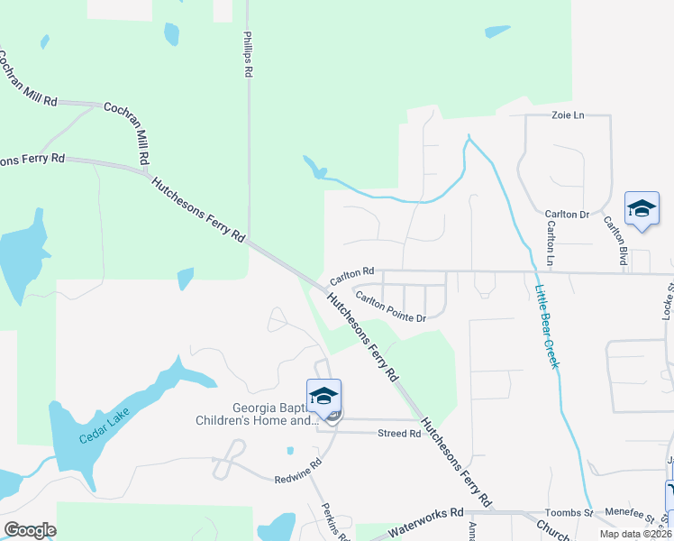 map of restaurants, bars, coffee shops, grocery stores, and more near 647 Carlton Road in Palmetto