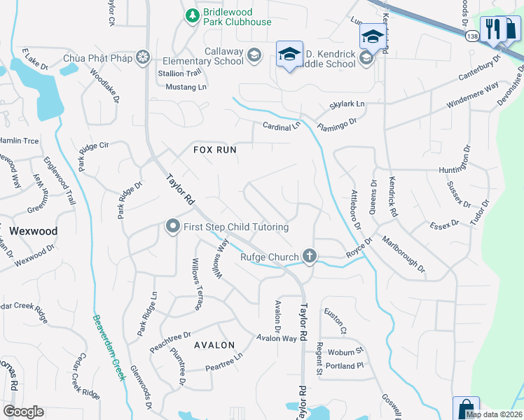 map of restaurants, bars, coffee shops, grocery stores, and more near 69 Sandpiper Lane in Riverdale