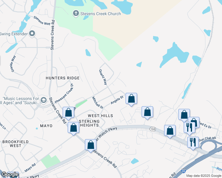 map of restaurants, bars, coffee shops, grocery stores, and more near 804 Parker Street in Augusta