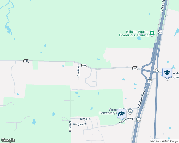 map of restaurants, bars, coffee shops, grocery stores, and more near 1549 Timbercreek Drive in Howe