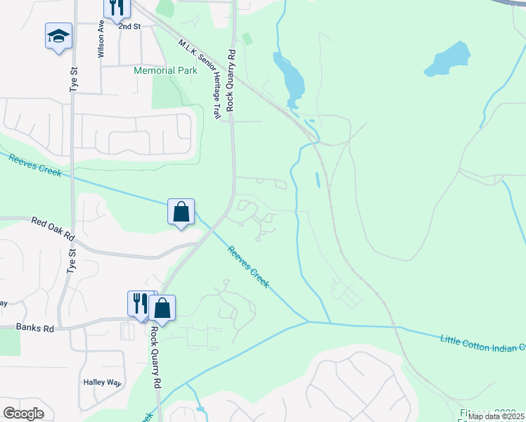 map of restaurants, bars, coffee shops, grocery stores, and more near 601 Sharpstone Bend in Stockbridge