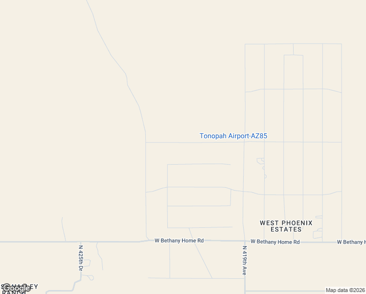 map of restaurants, bars, coffee shops, grocery stores, and more near 42102 West Moreland Street in Tonopah