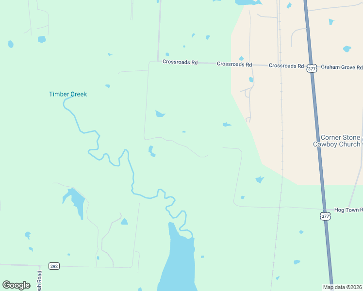 map of restaurants, bars, coffee shops, grocery stores, and more near Crossroads Road in Grayson County