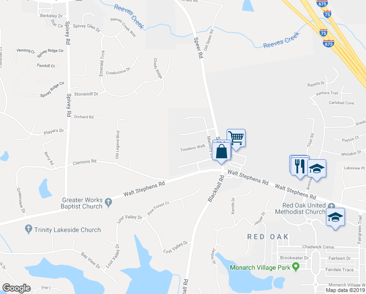 map of restaurants, bars, coffee shops, grocery stores, and more near 334 Timeless Walk in Stockbridge