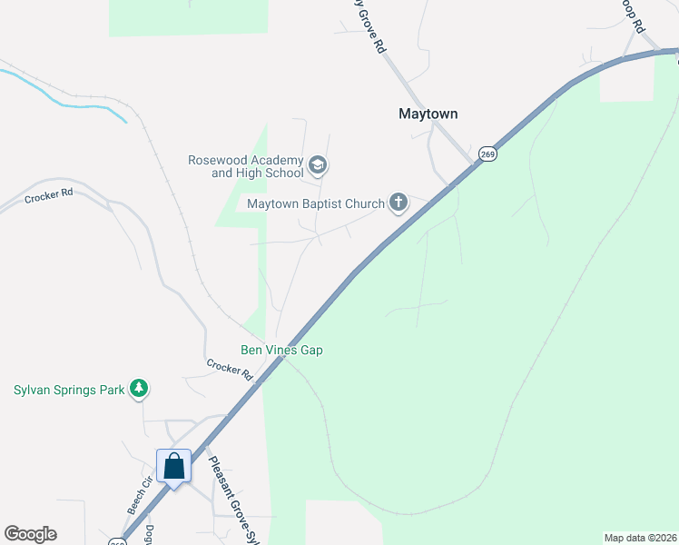 map of restaurants, bars, coffee shops, grocery stores, and more near 4691 Birmingport Road in Mulga