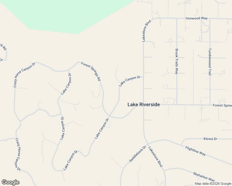 map of restaurants, bars, coffee shops, grocery stores, and more near Lake Canyon Drive in Lake Riverside