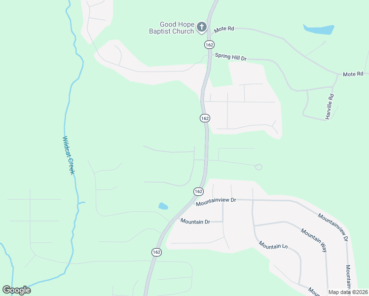 map of restaurants, bars, coffee shops, grocery stores, and more near 1418 Georgia 162 in Covington