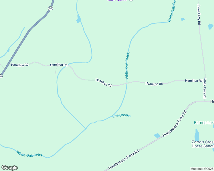 map of restaurants, bars, coffee shops, grocery stores, and more near Hamilton Road in Chattahoochee Hills