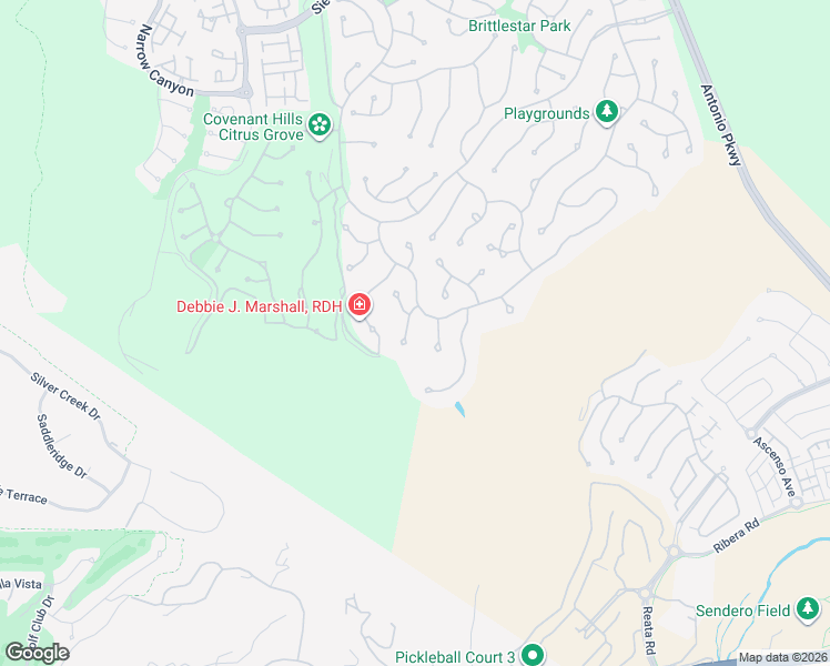 map of restaurants, bars, coffee shops, grocery stores, and more near 15 Gaucho Road in Ladera Ranch