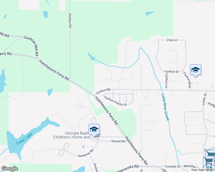 map of restaurants, bars, coffee shops, grocery stores, and more near 639 Carlton Road in Palmetto