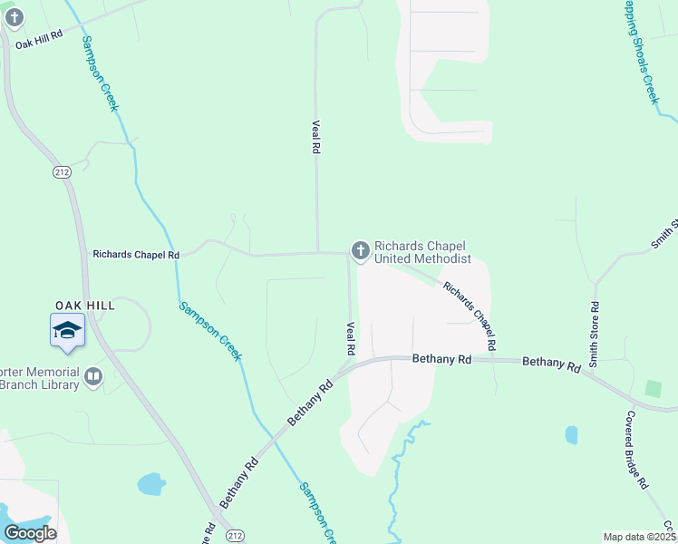 map of restaurants, bars, coffee shops, grocery stores, and more near 215 Park Place Drive in Covington
