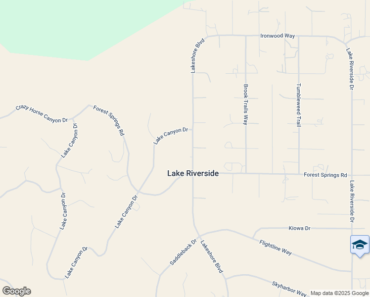 map of restaurants, bars, coffee shops, grocery stores, and more near 40755 Lakeshore Boulevard in Aguanga