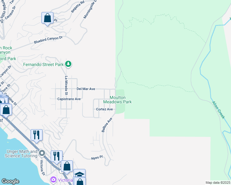map of restaurants, bars, coffee shops, grocery stores, and more near 1098 Balboa Avenue in Laguna Beach