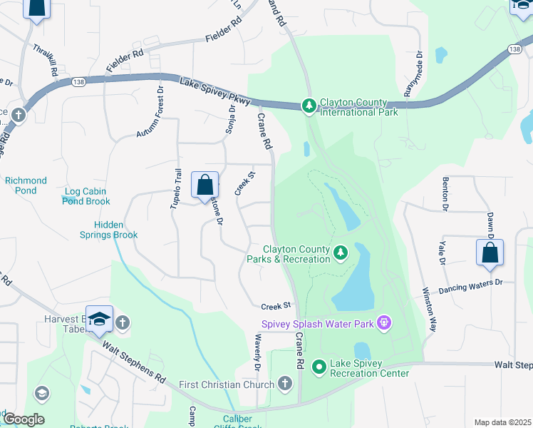 map of restaurants, bars, coffee shops, grocery stores, and more near 2236 Haida Lane in Jonesboro
