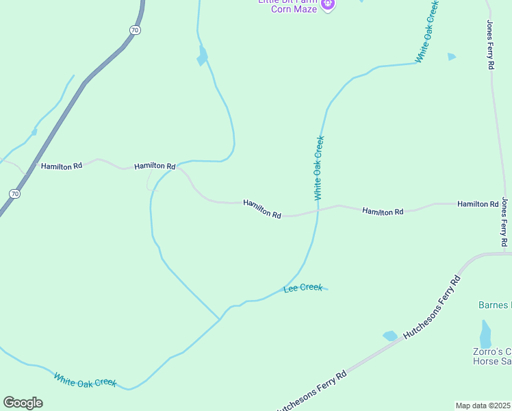 map of restaurants, bars, coffee shops, grocery stores, and more near Hamilton Road in Chattahoochee Hills