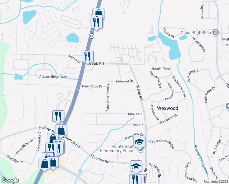 map of restaurants, bars, coffee shops, grocery stores, and more near 730 Sterling Ct in Riverdale