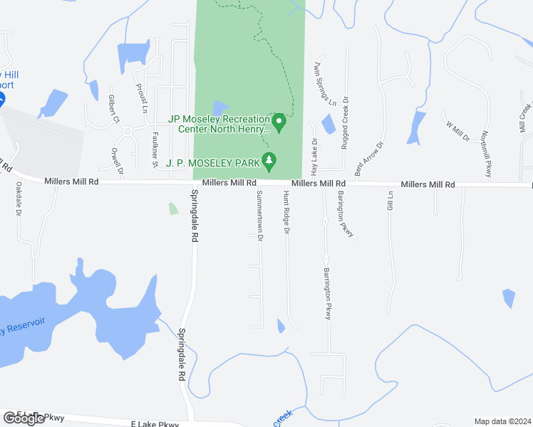 map of restaurants, bars, coffee shops, grocery stores, and more near 135 Summertown Drive in Stockbridge