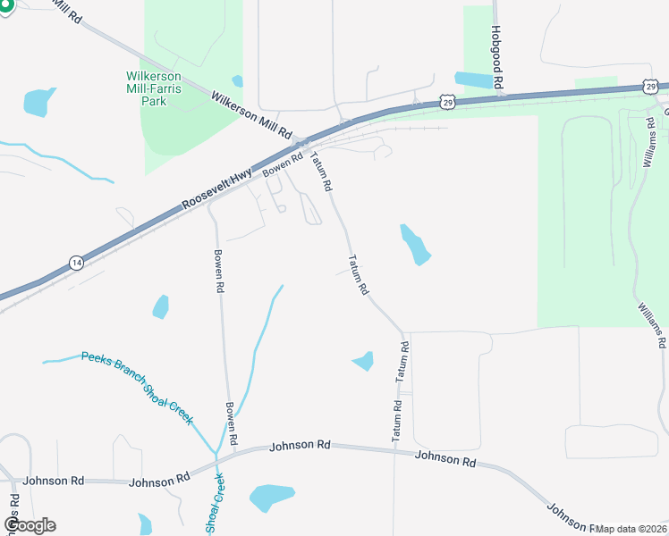 map of restaurants, bars, coffee shops, grocery stores, and more near 8413 Tatum Road in Palmetto