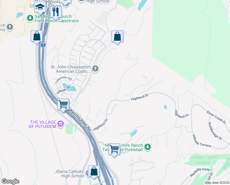map of restaurants, bars, coffee shops, grocery stores, and more near 29771 Monarch Drive in San Juan Capistrano