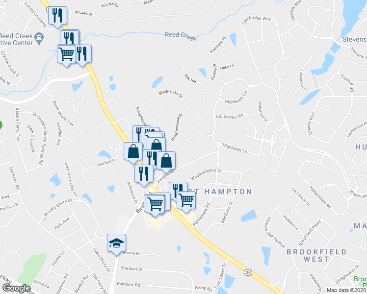 map of restaurants, bars, coffee shops, grocery stores, and more near 122 Olympic Court in Martinez