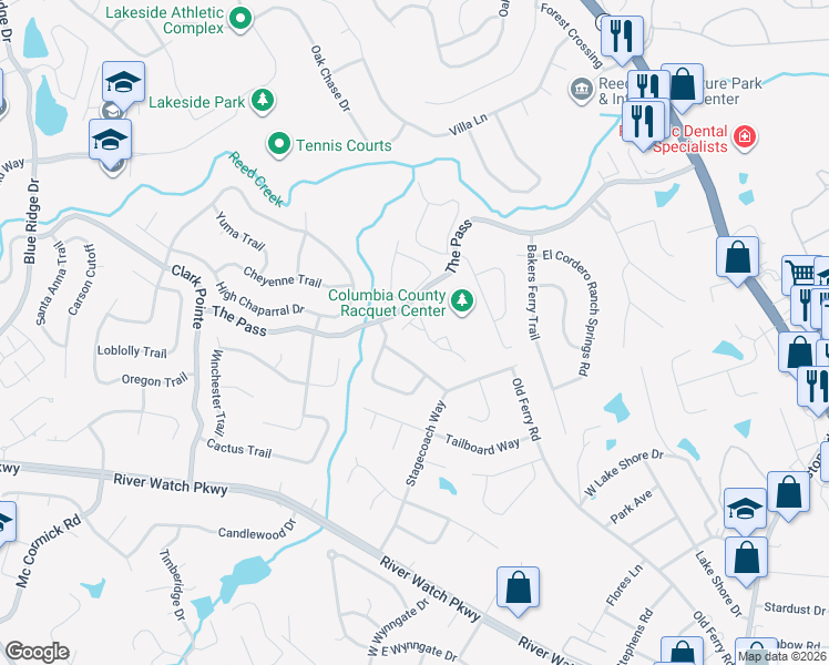 map of restaurants, bars, coffee shops, grocery stores, and more near 327 Joshua Tree Drive in Martinez