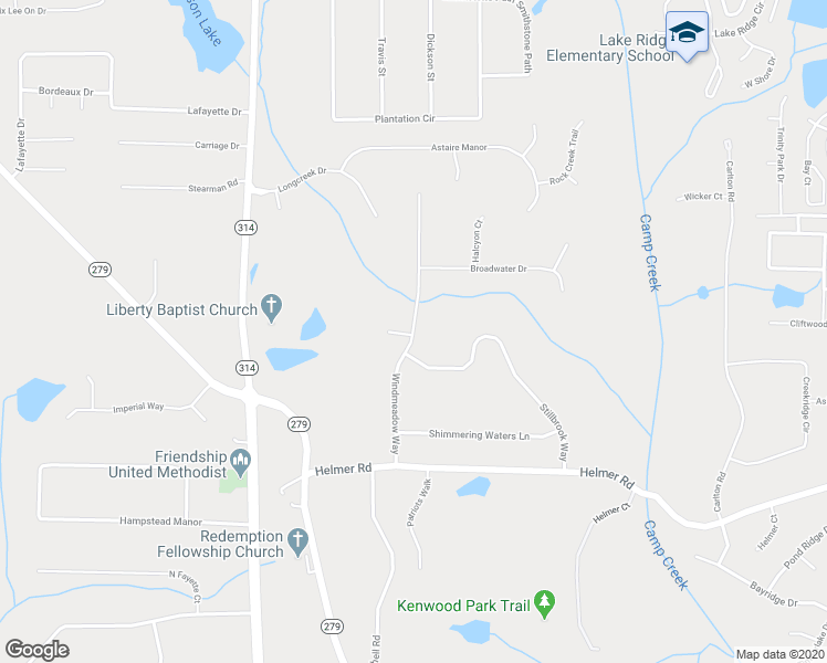 map of restaurants, bars, coffee shops, grocery stores, and more near 132 Windmeadow Way in Fayetteville