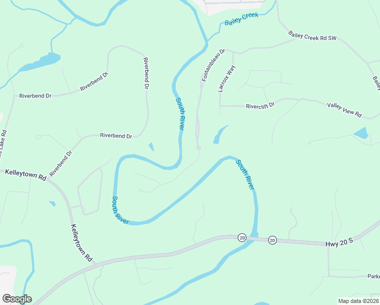 map of restaurants, bars, coffee shops, grocery stores, and more near 2067 Fontainbleau Drive in Conyers