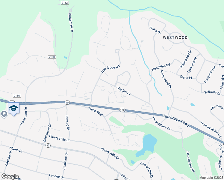 map of restaurants, bars, coffee shops, grocery stores, and more near 406 Fairway Ridge in Aiken