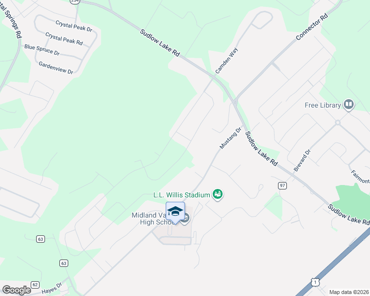 map of restaurants, bars, coffee shops, grocery stores, and more near 675 Tess Street in Graniteville