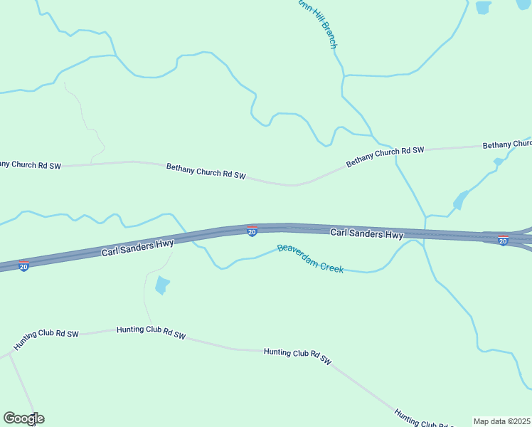 map of restaurants, bars, coffee shops, grocery stores, and more near 524 Bethany Church Road Southwest in Crawfordville