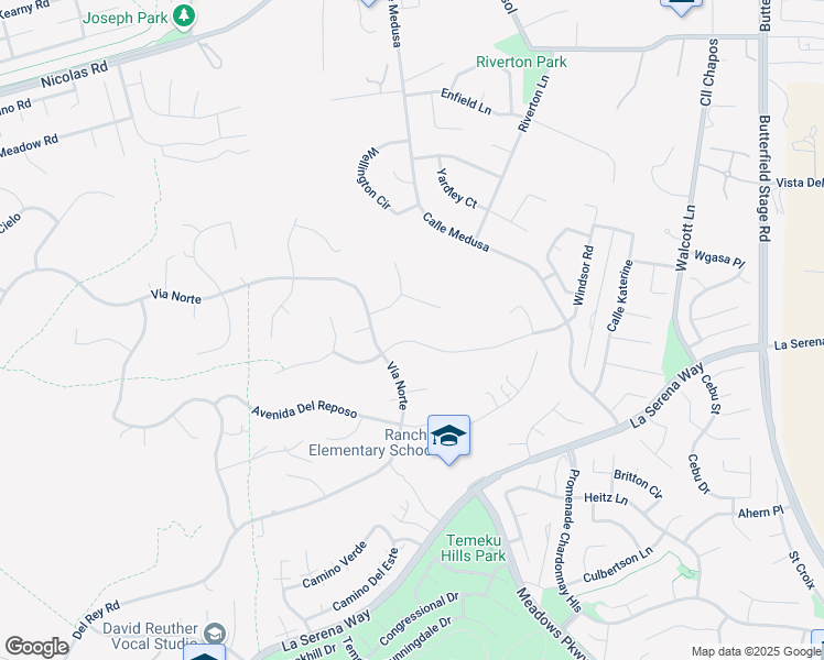 map of restaurants, bars, coffee shops, grocery stores, and more near 31148 Kahwea Road in Temecula