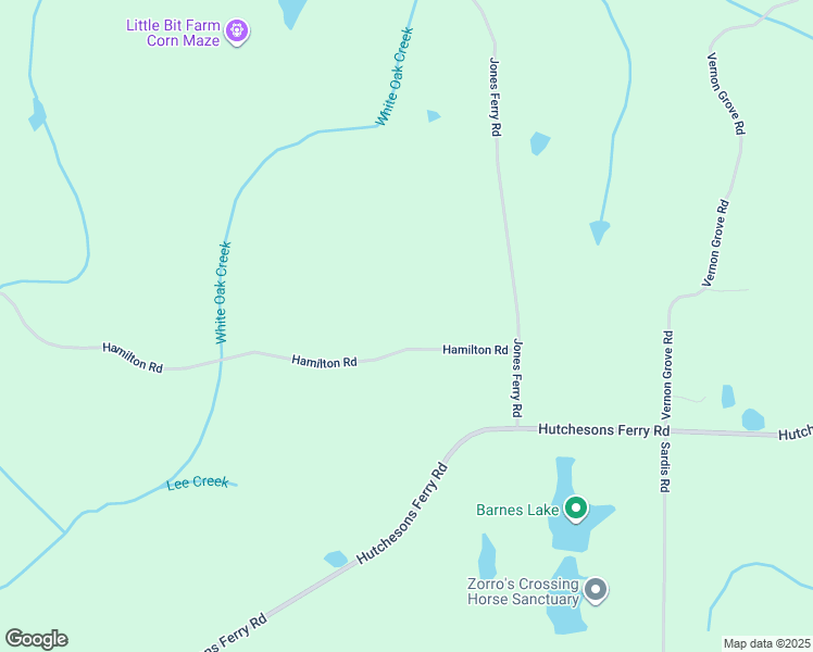 map of restaurants, bars, coffee shops, grocery stores, and more near 12005 Hamilton Road in Palmetto