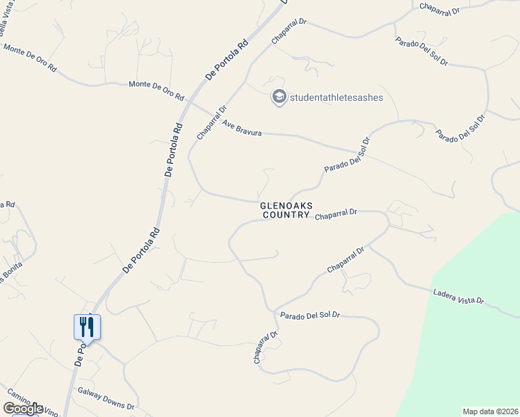 map of restaurants, bars, coffee shops, grocery stores, and more near 40951 Parado Del Sol Drive in Temecula