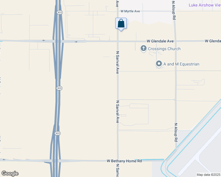 map of restaurants, bars, coffee shops, grocery stores, and more near 6600 North Sarival Avenue in Litchfield Park