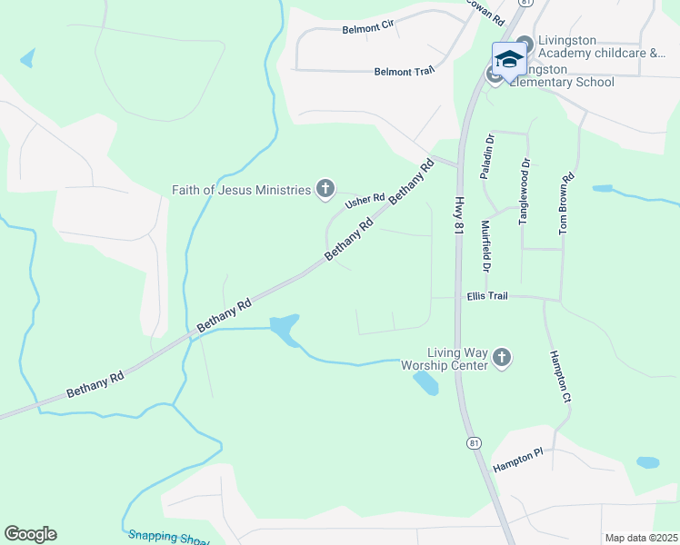 map of restaurants, bars, coffee shops, grocery stores, and more near 20 Carlisle Court in Covington