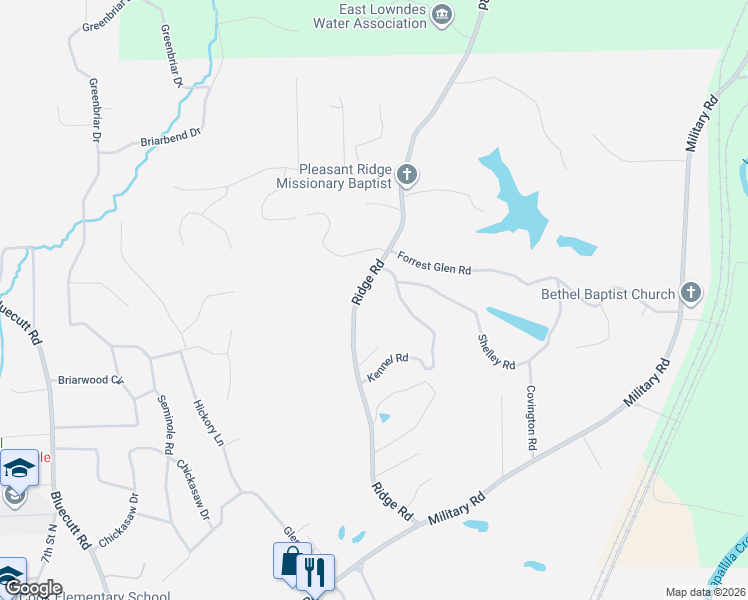 map of restaurants, bars, coffee shops, grocery stores, and more near 554 Ridge Road in Columbus